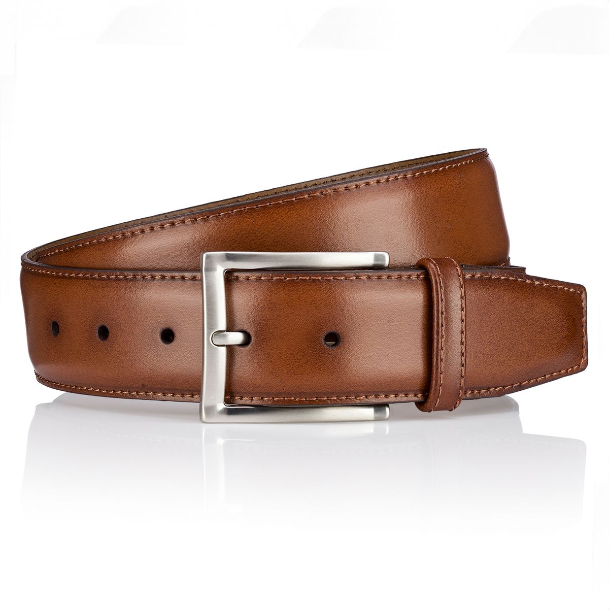 LINDENMANN Herrengürtel Leder braun