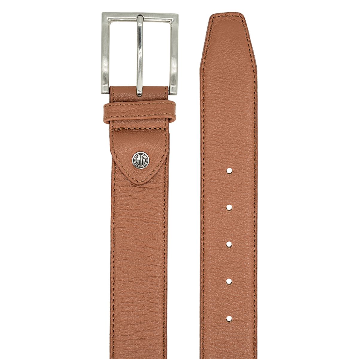 LINDENMANN Herrengürtel Leder cognac