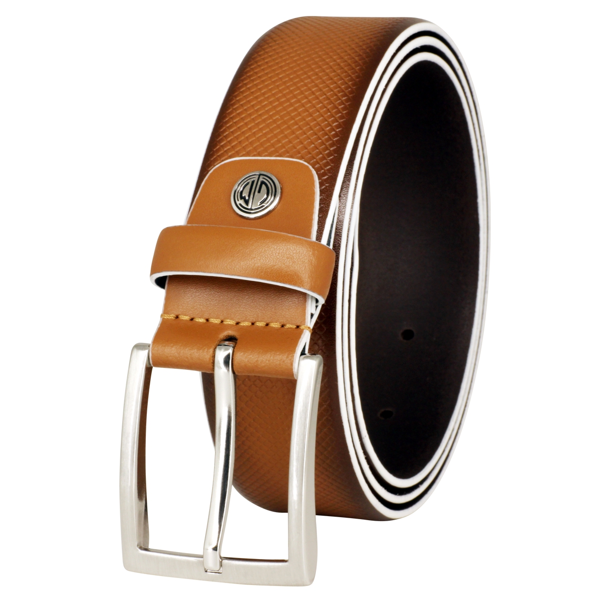 Vollrindledergürtel Herren LINDENMANN LINDENMANN Rindledergürtel Herren 35 mm Vollrind cognac