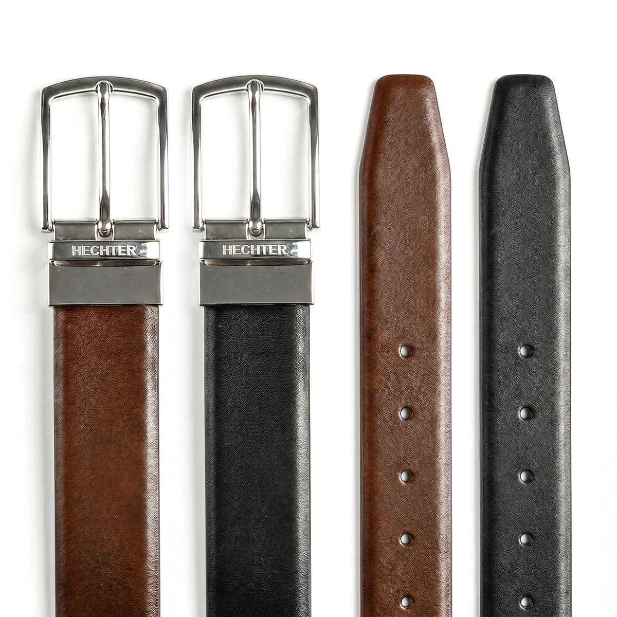 lederarmband, gurtband, uhrband, braun, schwarz, HECHTER Paris Herren Wendegürtel aus 100% Echtleder schwarz/dunkelcognac