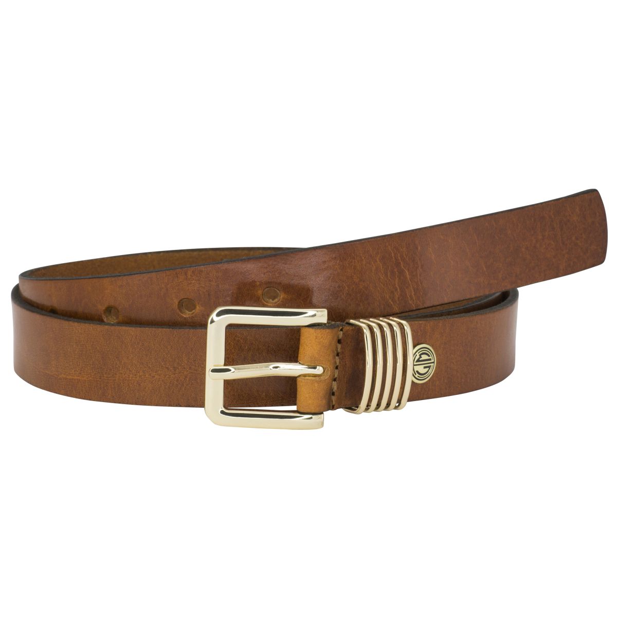 LINDENMANN Ledergürtel Damen echtes Leder 25 mm  cognac