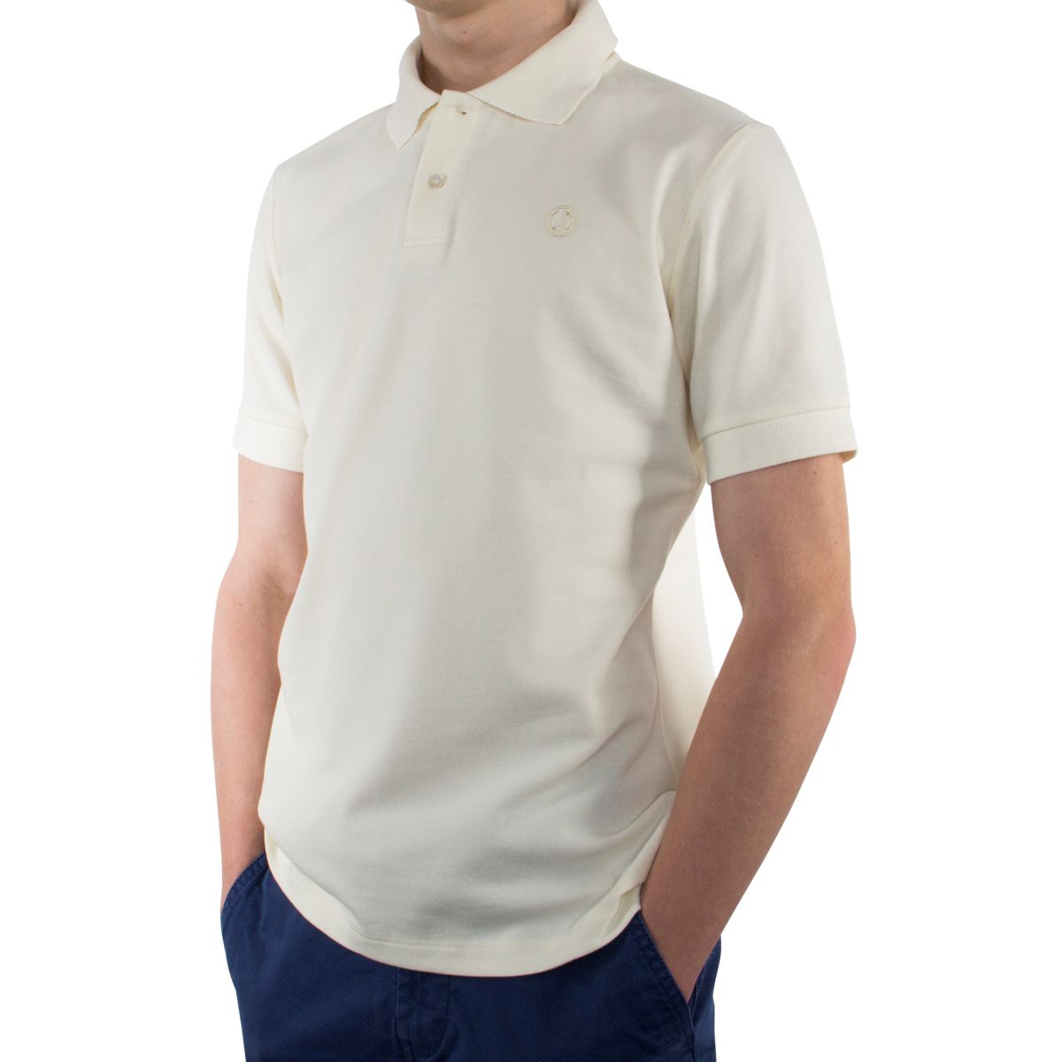 LINDENMANN Poloshirt slim fit Bio-Baumwolle Herren Beige