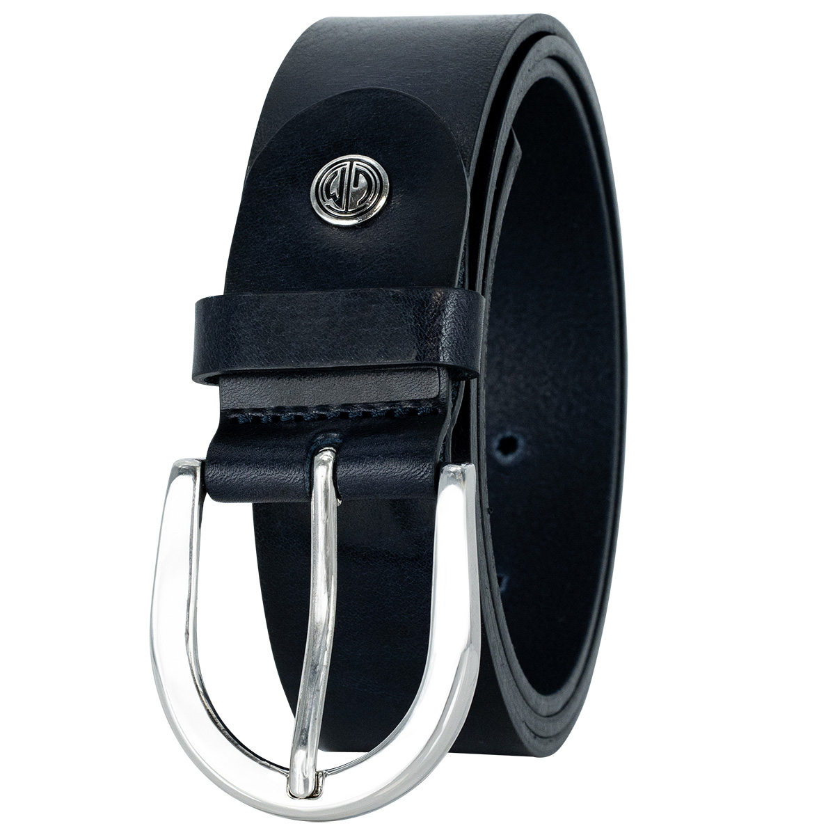 LINDENMANN Rindledergürtel Damen Marine