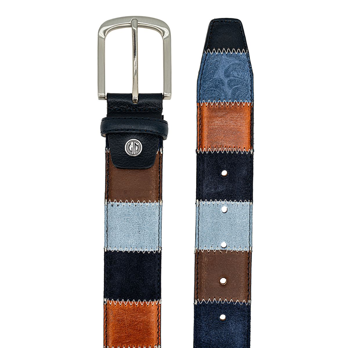 LINDENMANN Herrengürtel Jeans blau