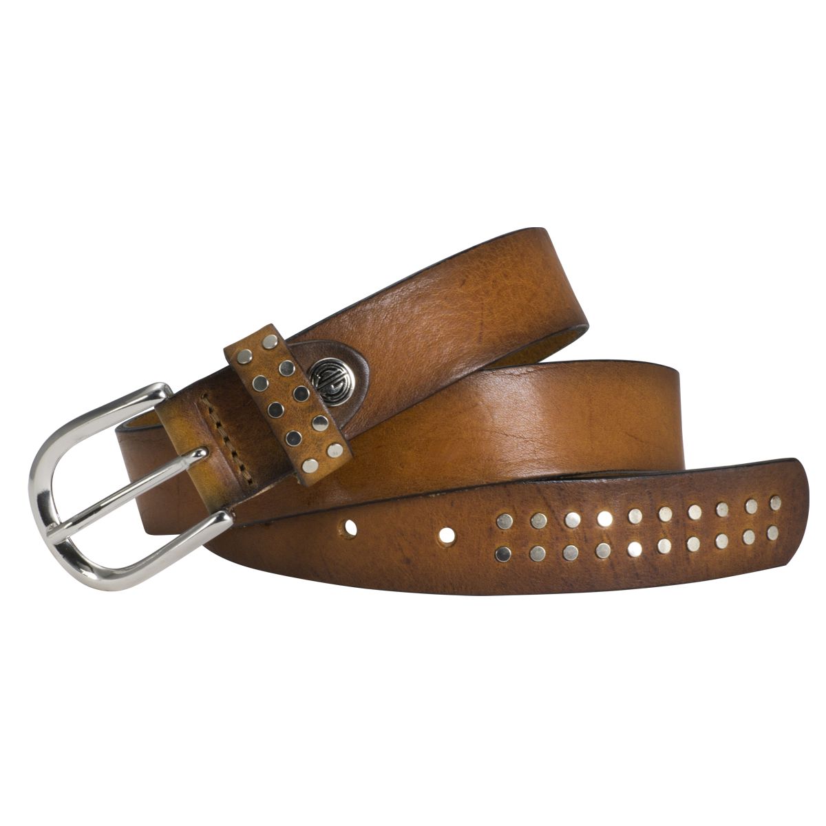 LINDENMANN Ledergürtel Damen 30 mm  cognac