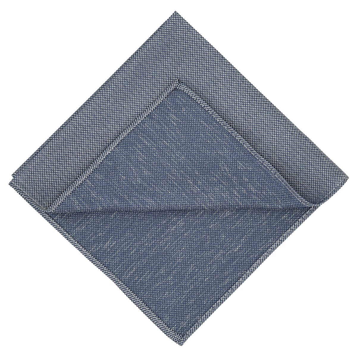 LINDENMANN Einstecktuch melange Herren, blau