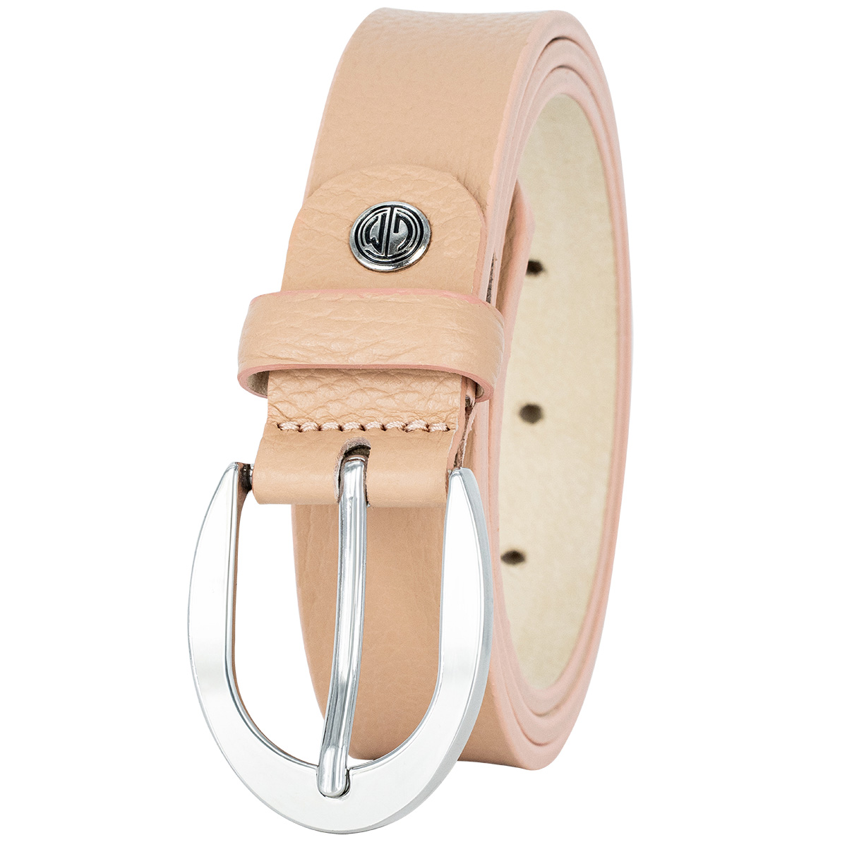 LINDENMANN Vollrindledergürtel Damen Beige LINDENMANN Vollrindleder Damengürtel Beige