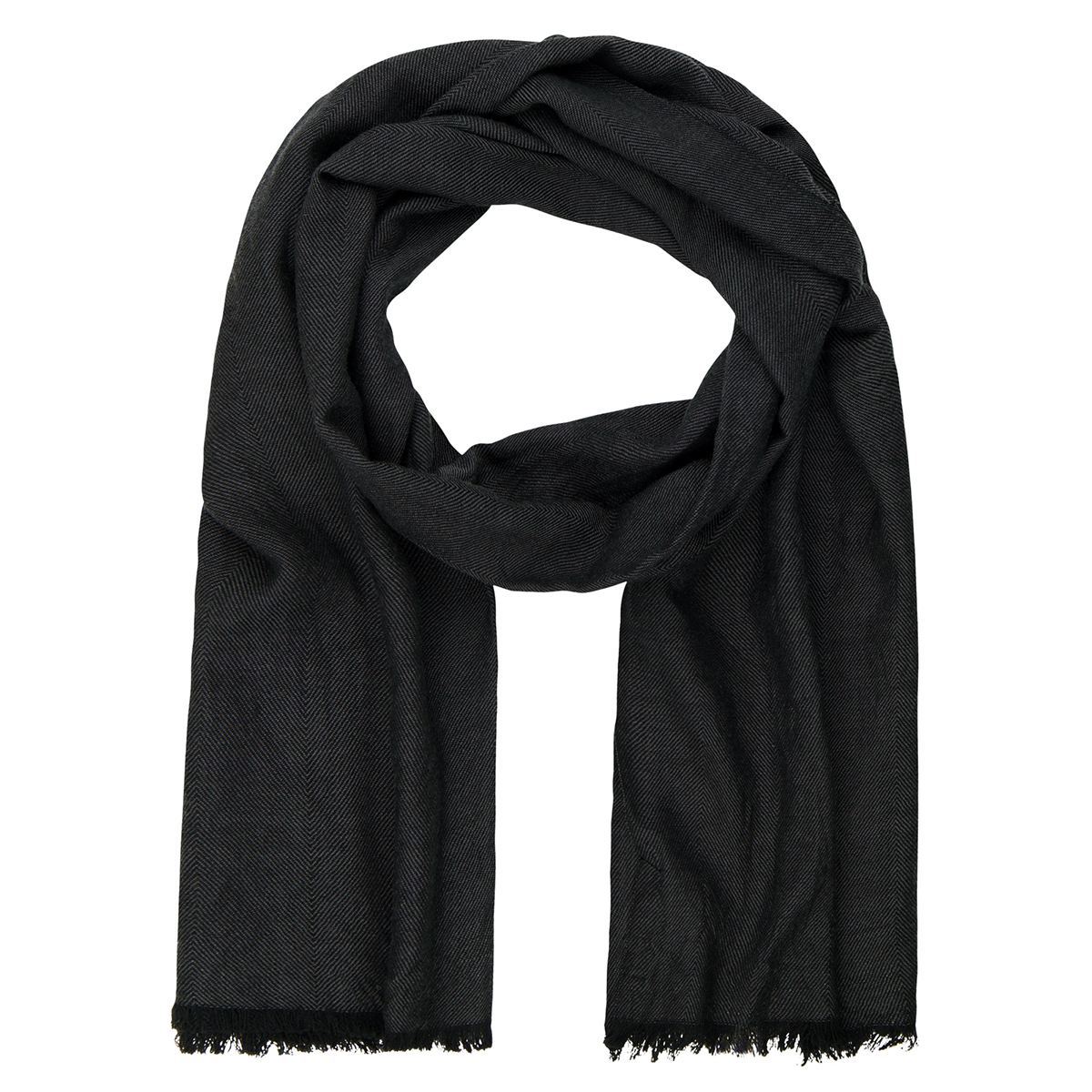 Herren Schal schwarz