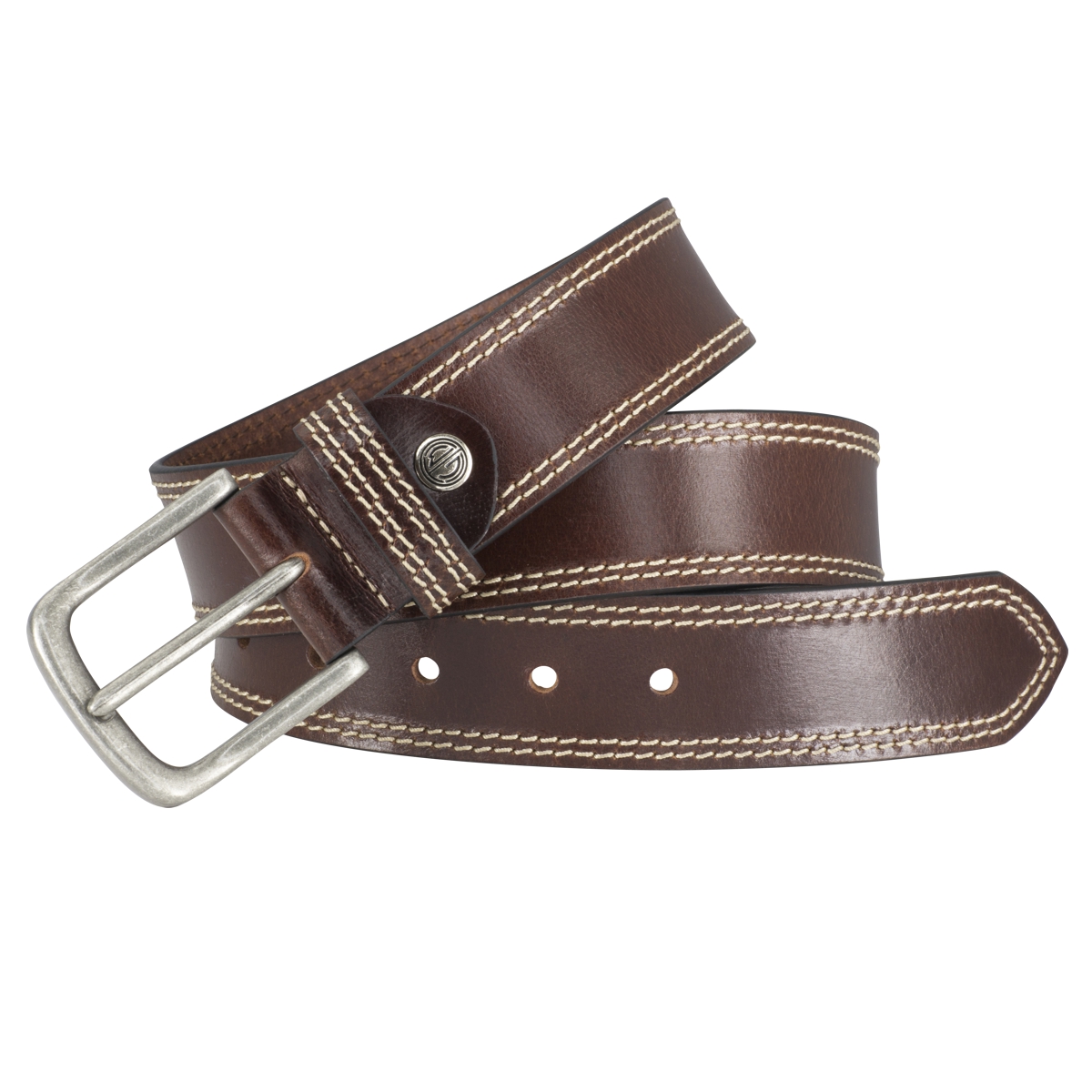 Gürtel, Leder, Braun, Gurt, Metall-Schnalle,