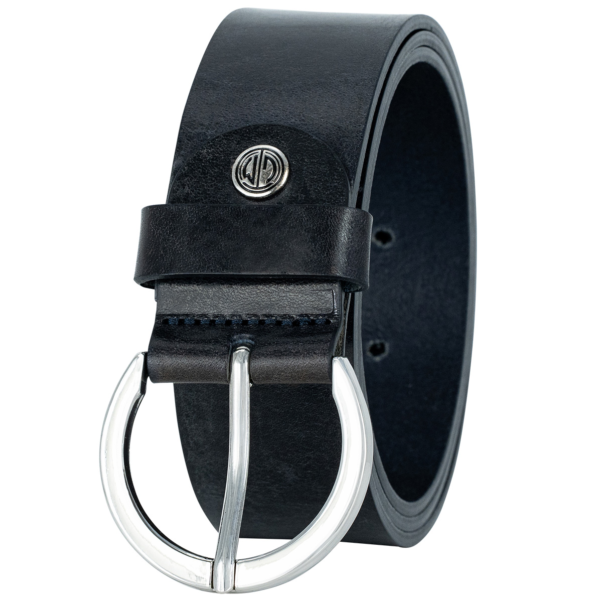 LINDENMANN Vollrindledergürtel Damen blau