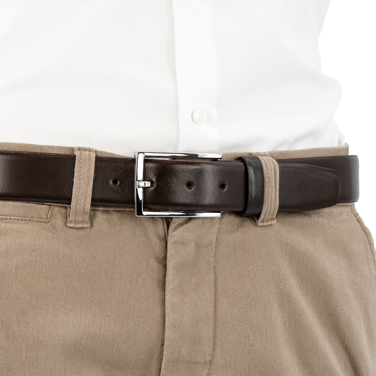 LINDENMANN Premium Ledergürtel braun