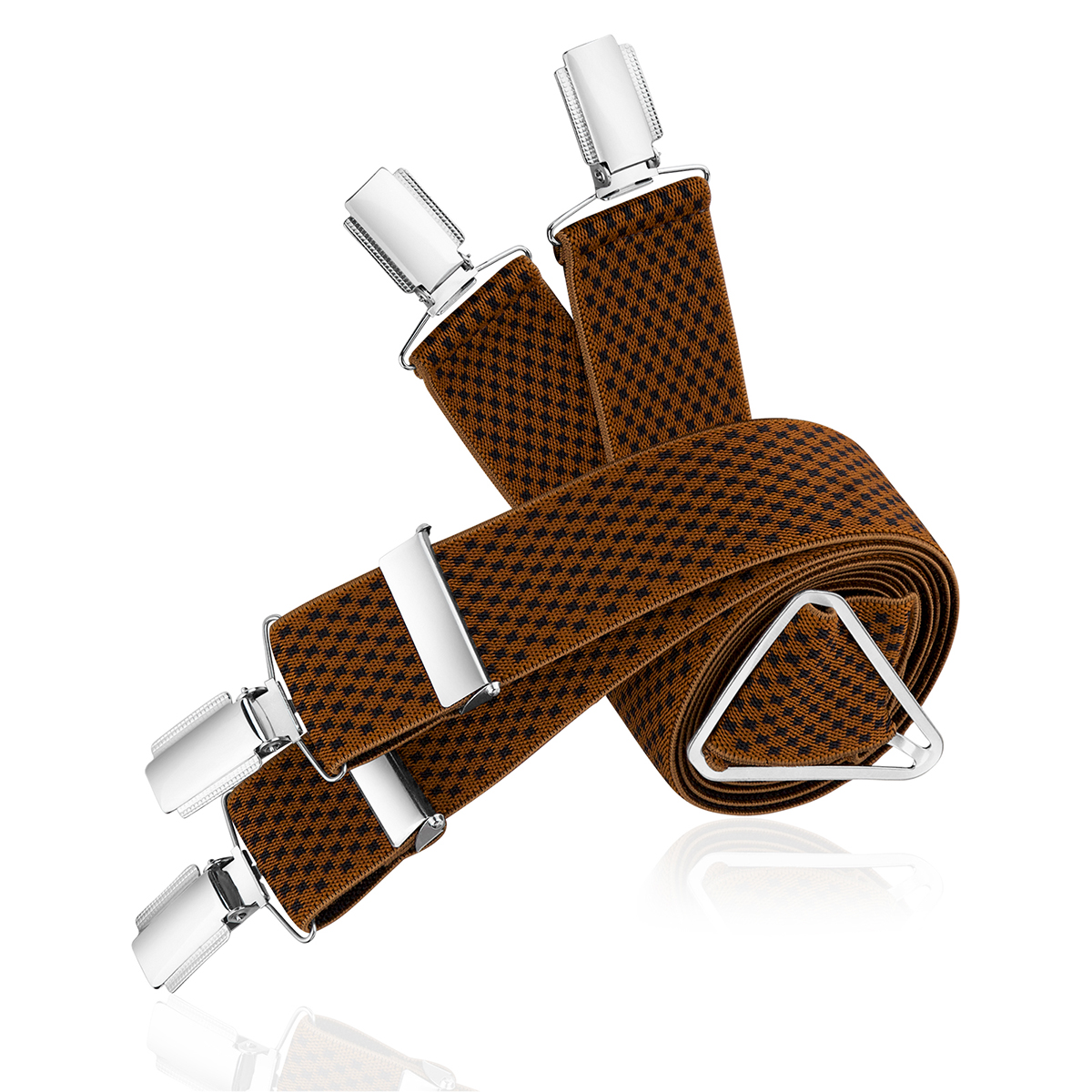 Hosenträger LINDENMANN cognac blau