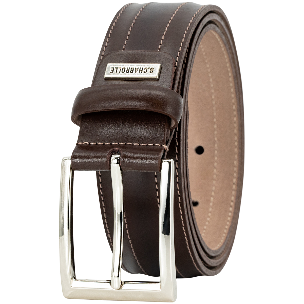 G.CHABROLLE by LINDENMANN Premium-Herren-Leder-Gürtel