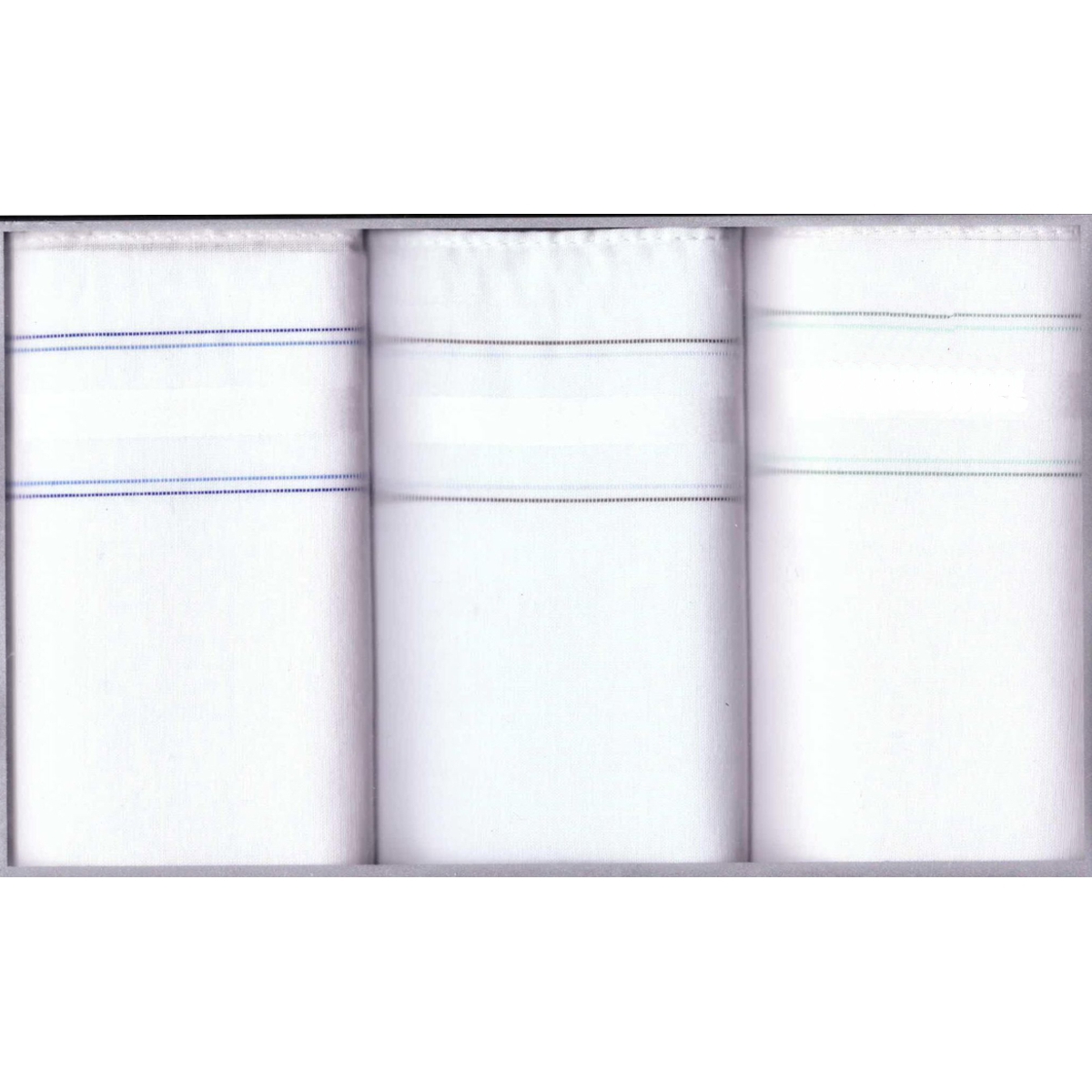 LINDENMANN Taschentücher für Herren 3-er Packung weiss LINDENMANN Taschentücher für Herren 3-er Packung weiss
