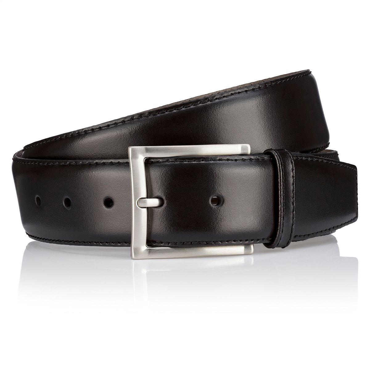 LINDENMANN Herrengürtel Leder schwarz