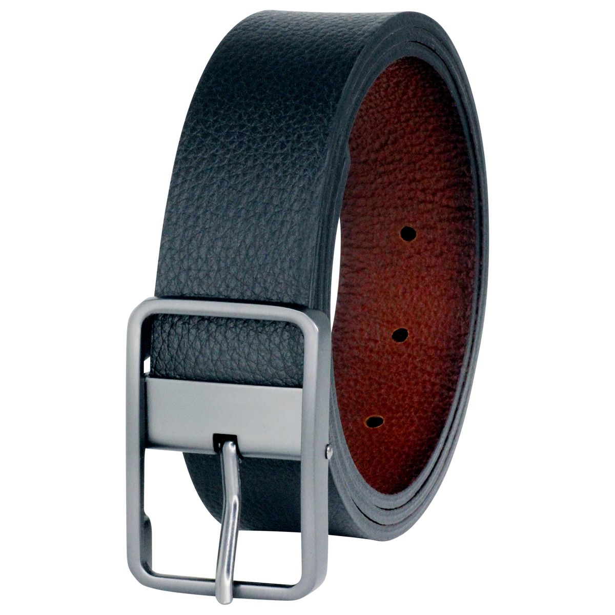 Wendeledergürtel Herren braun LINDENMANN Ledergürtel Herren 35 mm Vollrind schwarz-braun