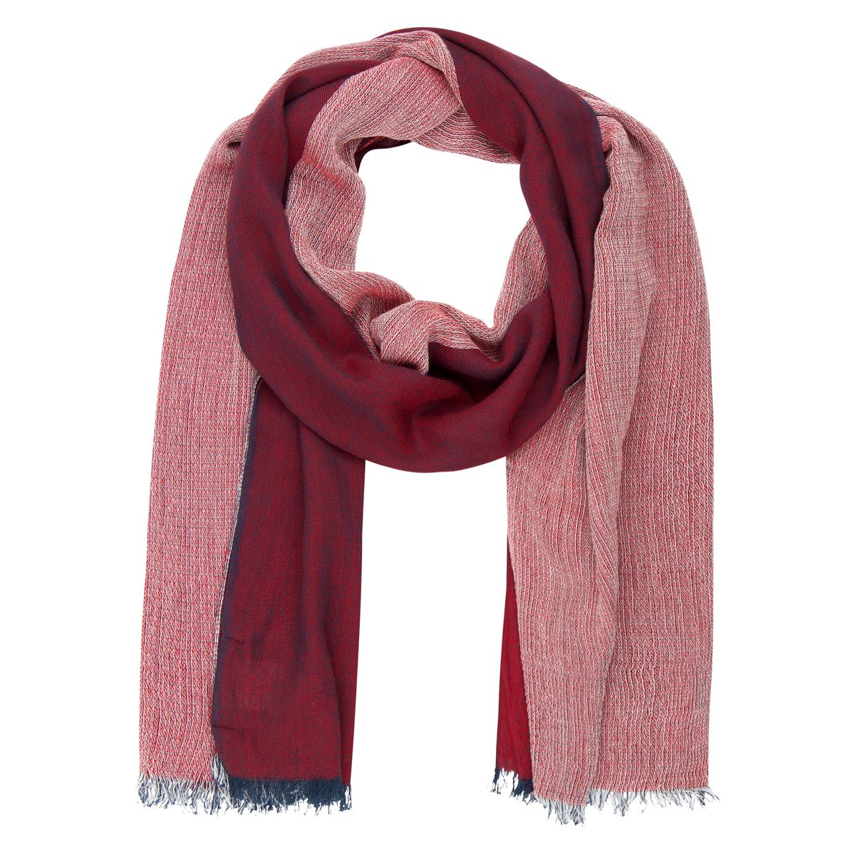 LINDENMANN Schal Herren rot LINDENMANN Schal Herren 55 % Baumwolle und 45 % Viskose rot