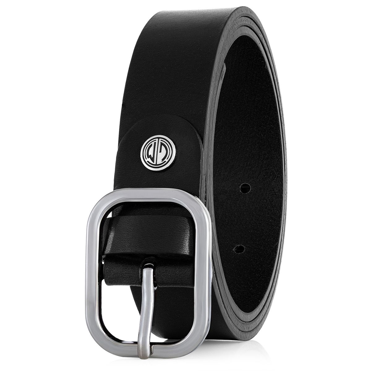 Zubehor, Gürtel, LINDENMANN Vollrindledergürtel Damen Tiefschwarz