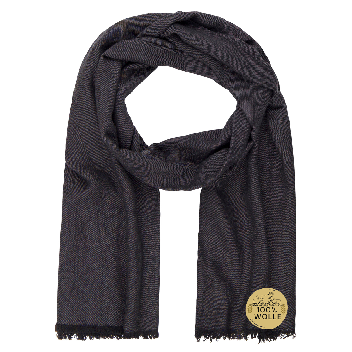 Bekleidung, Halstuch, Gestohlen, Mantel, Herren Schal schwarz