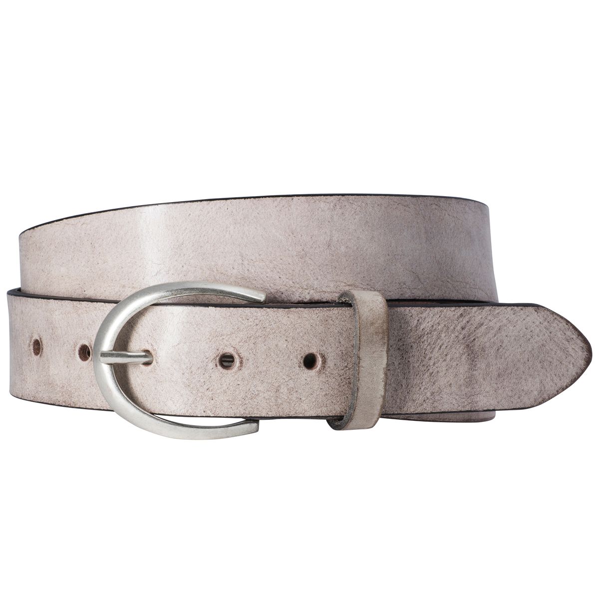 LINDENMANN Ledergürtel Damen echtes Leder 40 mm puder