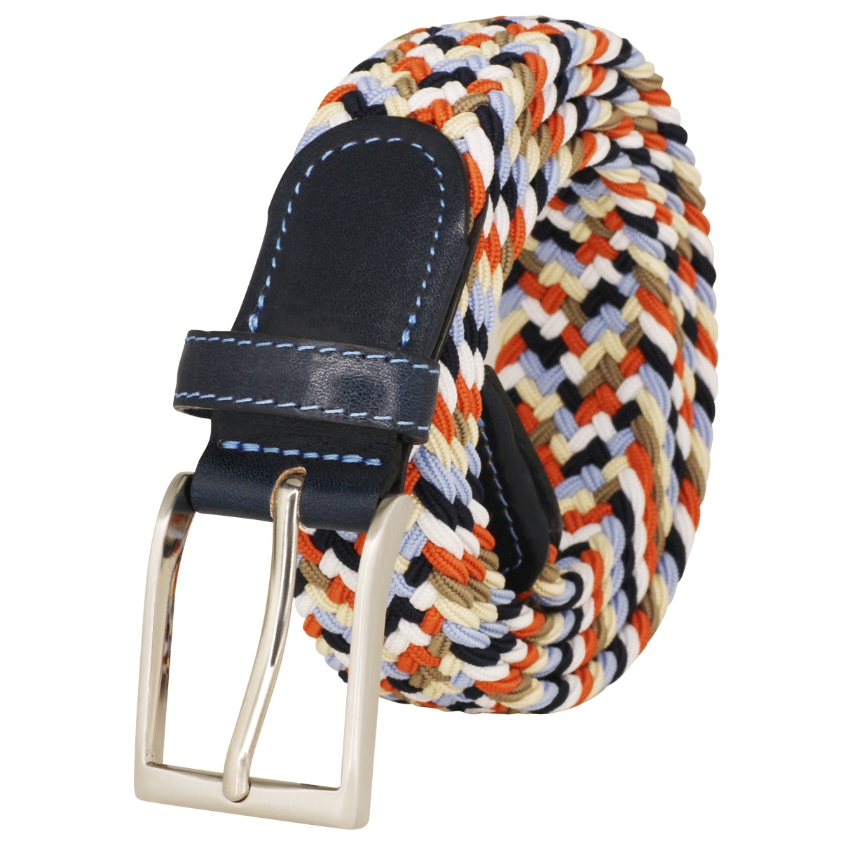Lindenmann Herren Flechtgürtel LINDENMANN Textil-Gürtel Herren 32 mm multicolor