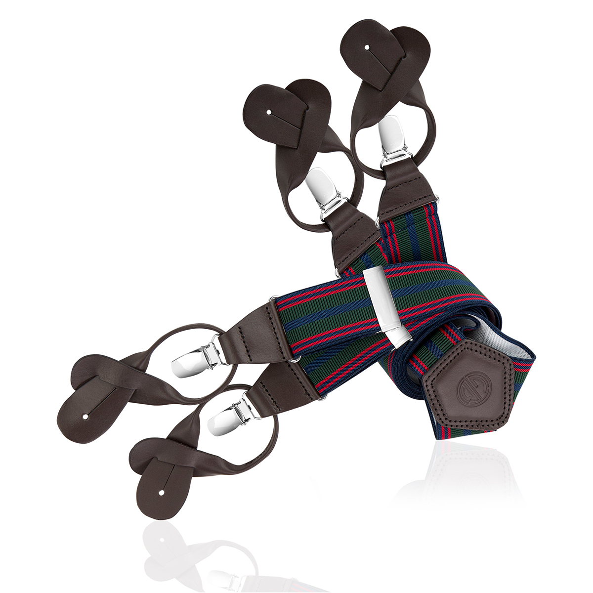 Hosenträger LINDENMANN blau rot grün