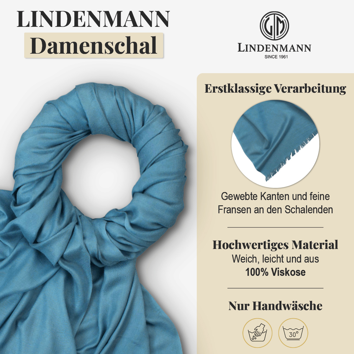 LINDENMANN Schal Damen türkis