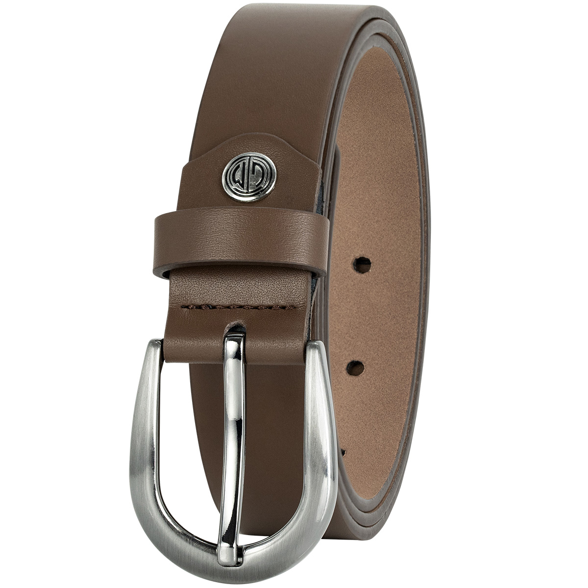 LINDENMANN Rindsleder Damengürtel Nussbraun