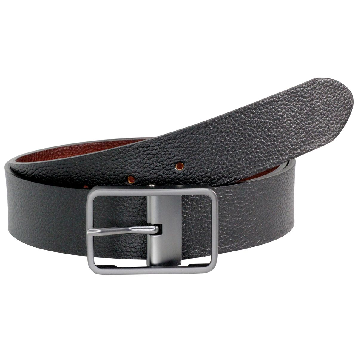 LINDENMANN Ledergürtel Herren 35 mm Vollrind schwarz-braun