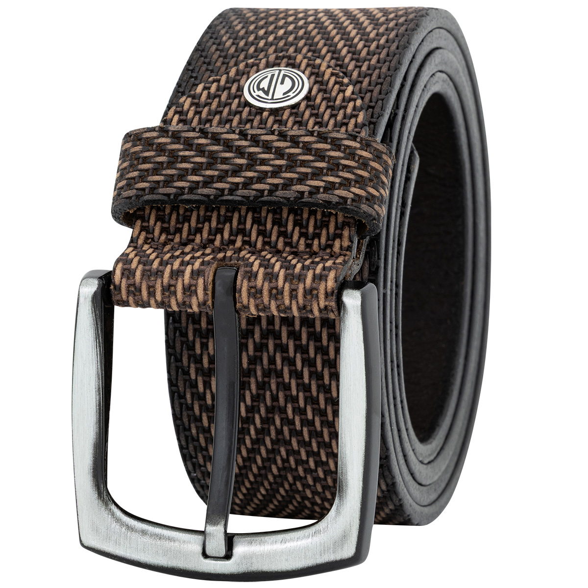 LINDENMANN Vollrindledergürtel Herren Nussbraun