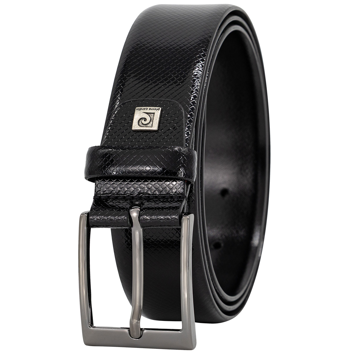 PIERRE CARDIN Herrengürtel aus 100% echtem Rindleder schwarz