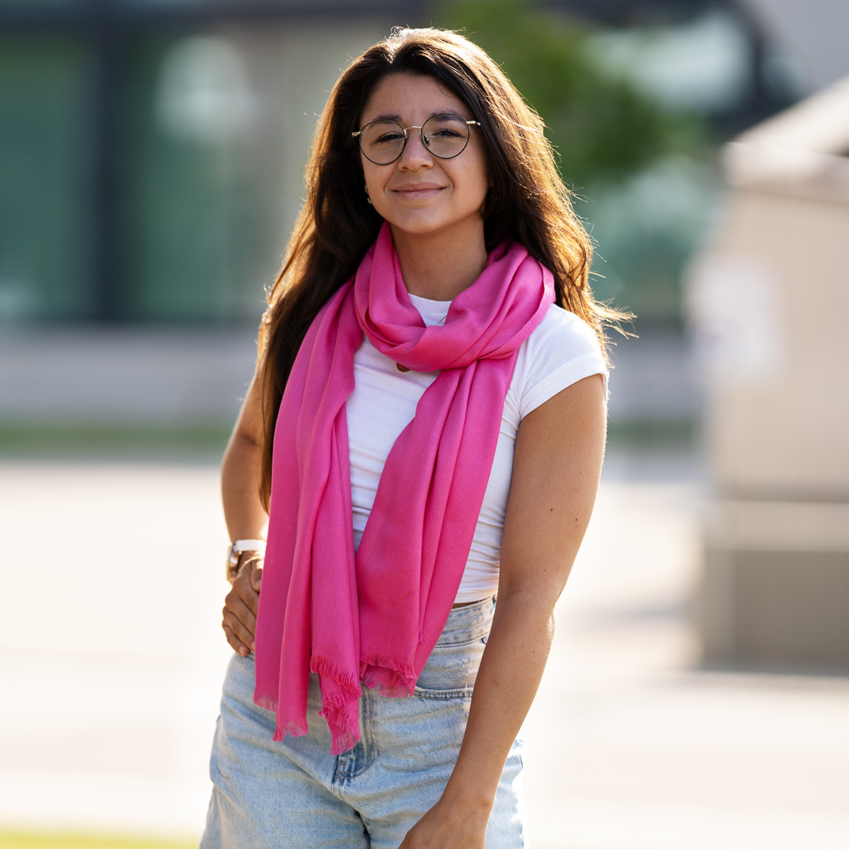 LINDENMANN Damenschal pink