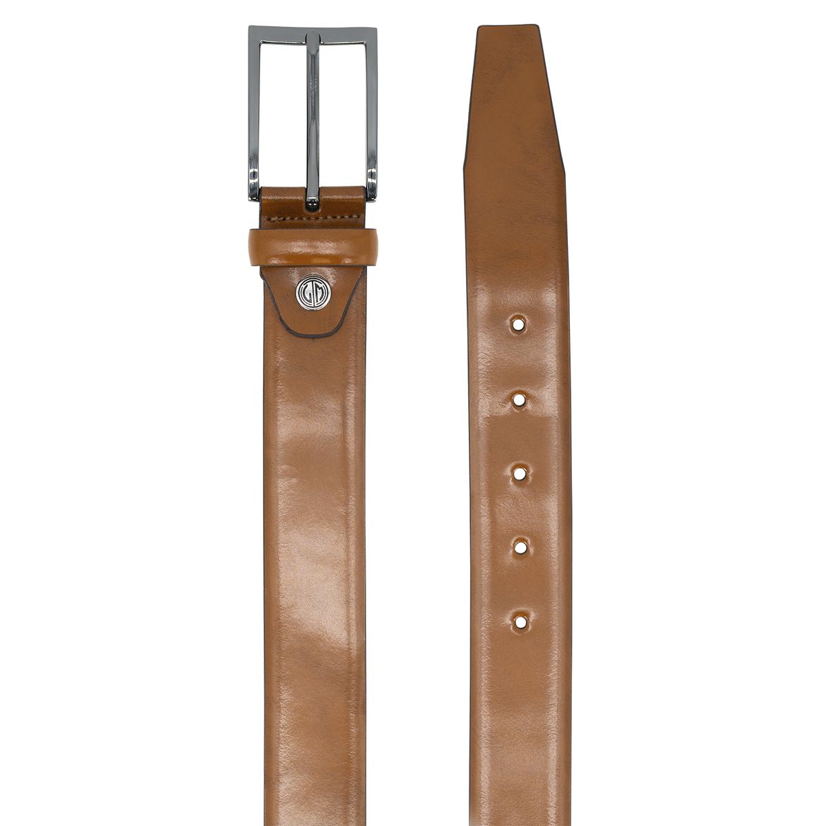 LINDENMANN Ledergürtel Herren handgefertigt cognac