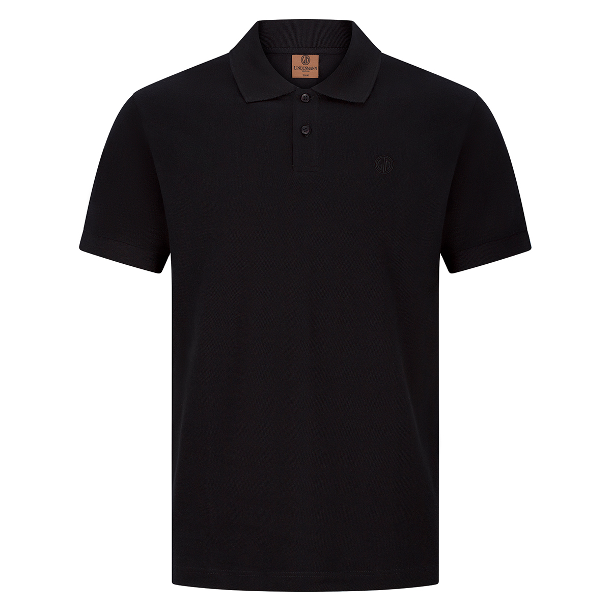 LINDENMANN Poloshirt Bio-Baumwolle Herren Schwarz