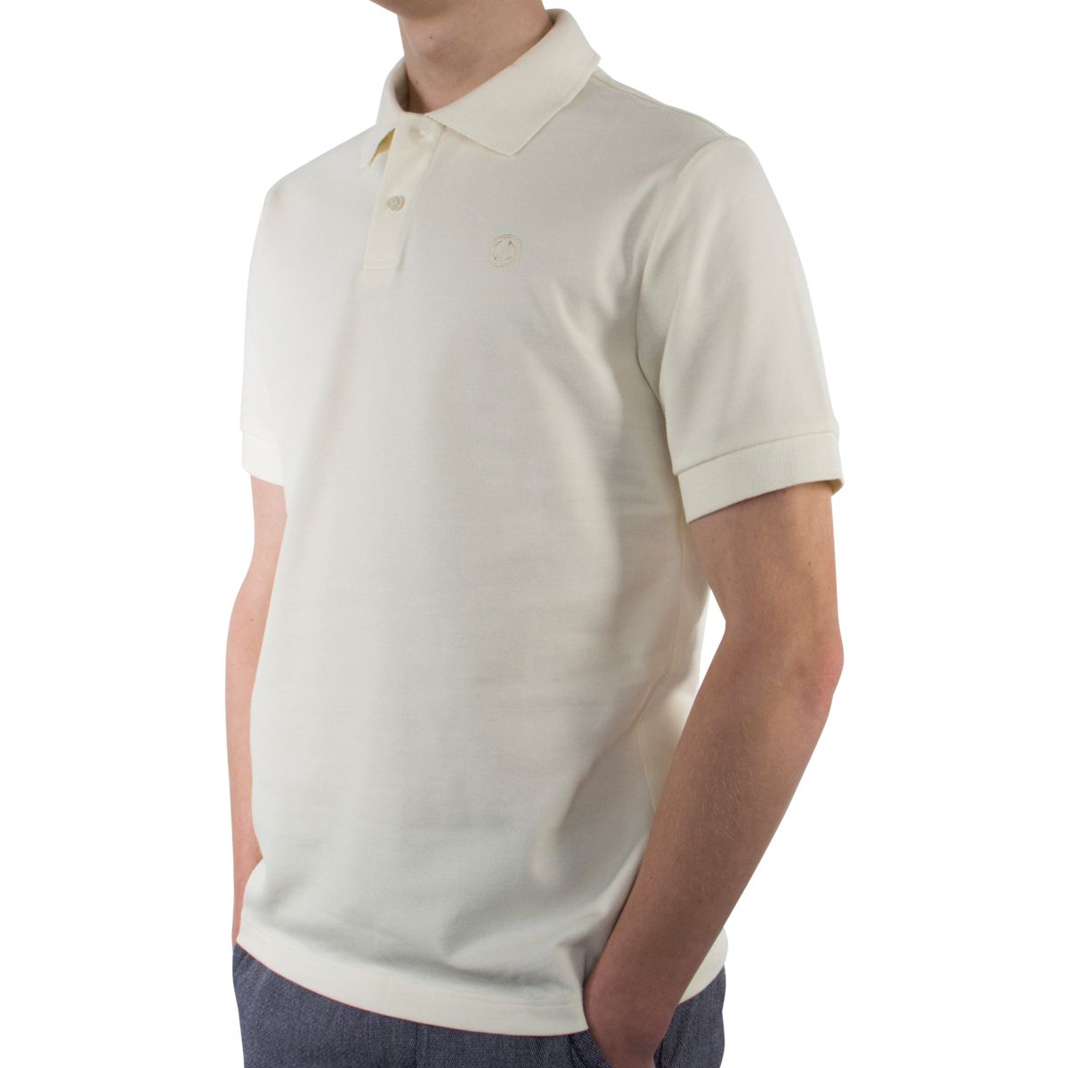 LINDENMANN Poloshirt Bio-Baumwolle Herren Beige