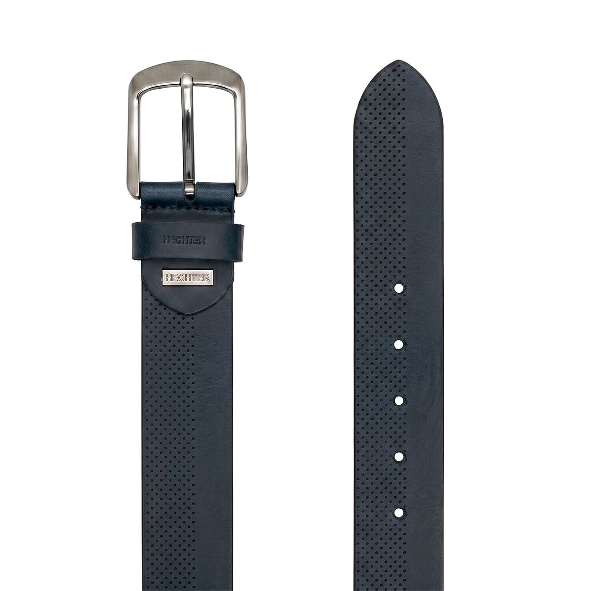 HECHTER Paris Herren Casual Echtledergürtel marine