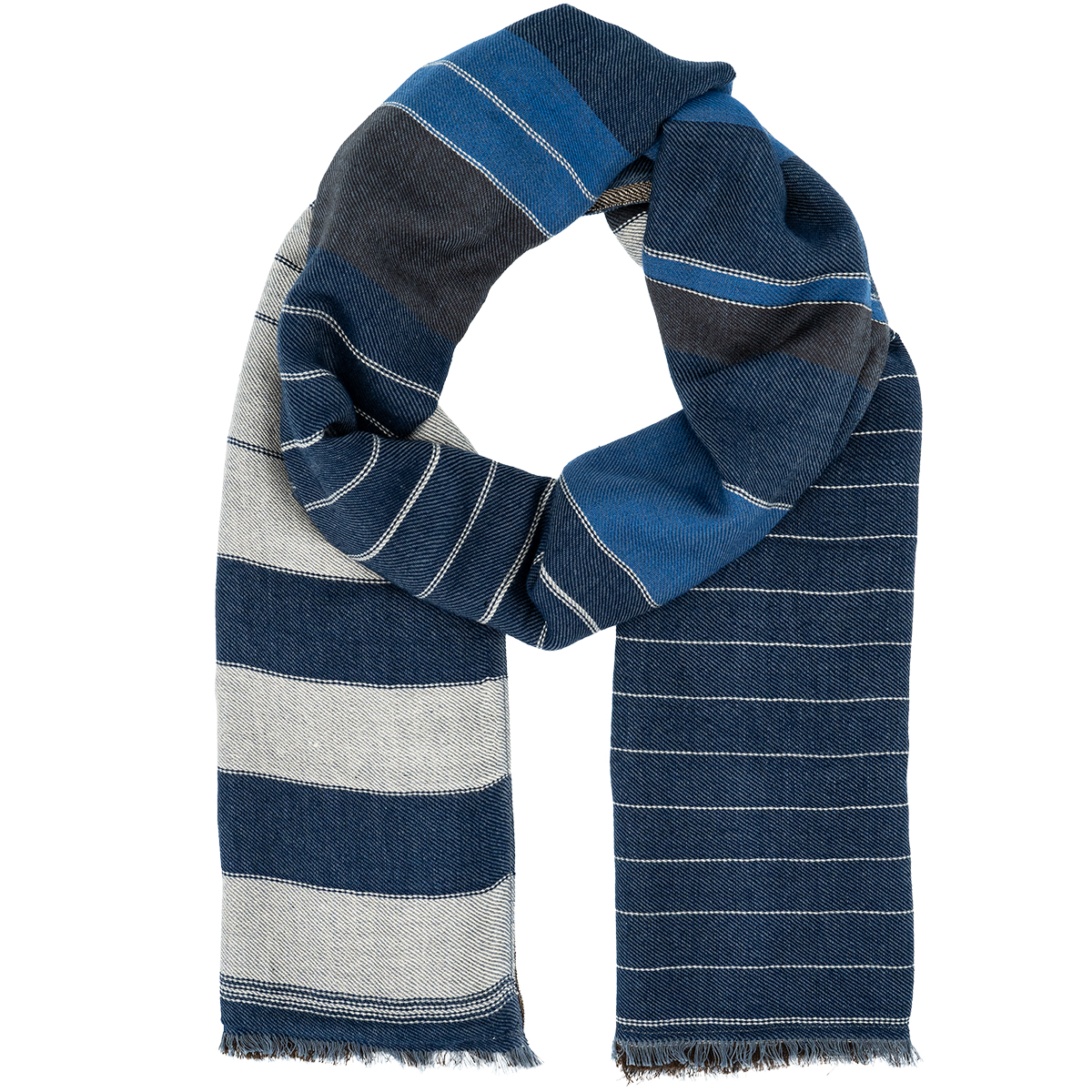LINDENMANN Schal Herren blau Herren Schal blau