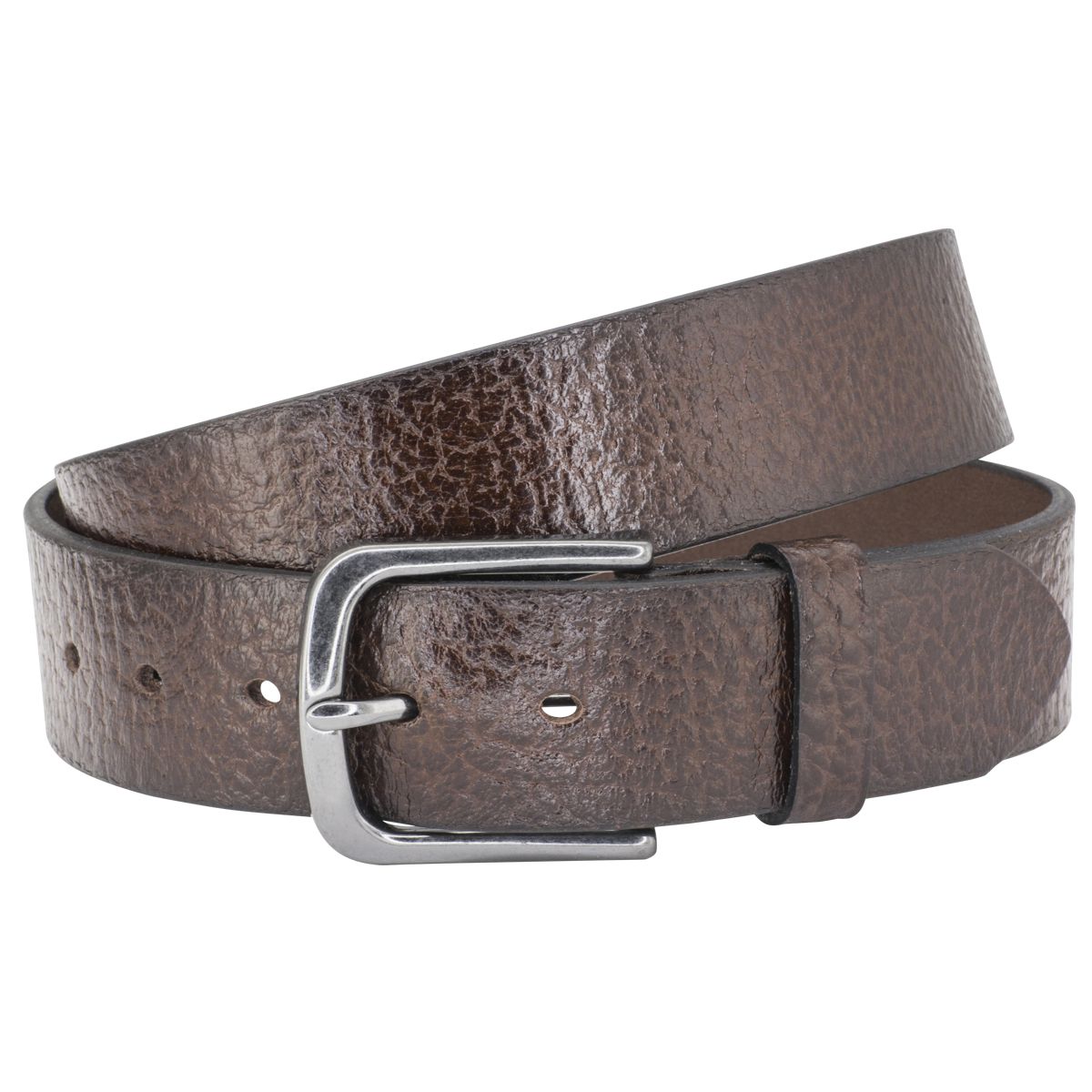 LINDENMANN Leder-Gürtel Herren 40 mm Vollrind dunkelbraun