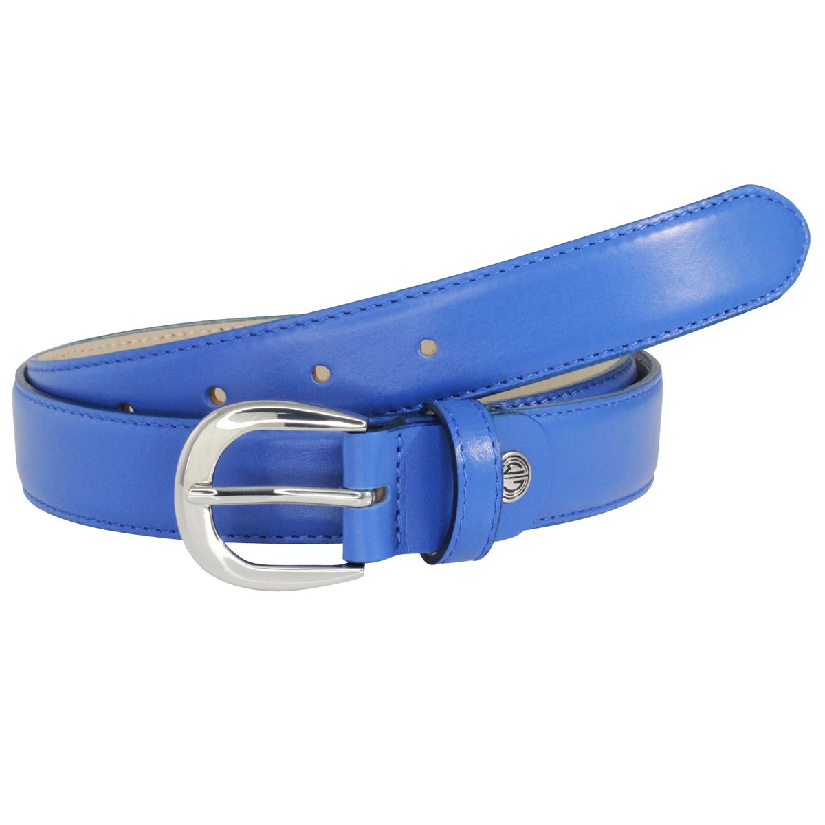 LINDENMANN Ledergürtel Damen 30 mm Nappa-Leder blau