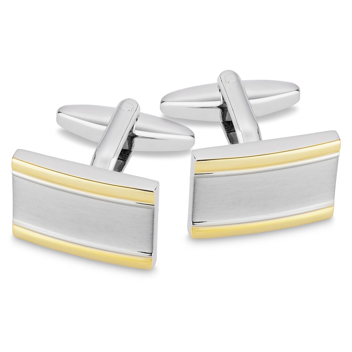LINDENMANN Manschettenknöpfe Silber Gold Optik LINDENMANN Manschettenknöpfe Herren Business Hochzeit
