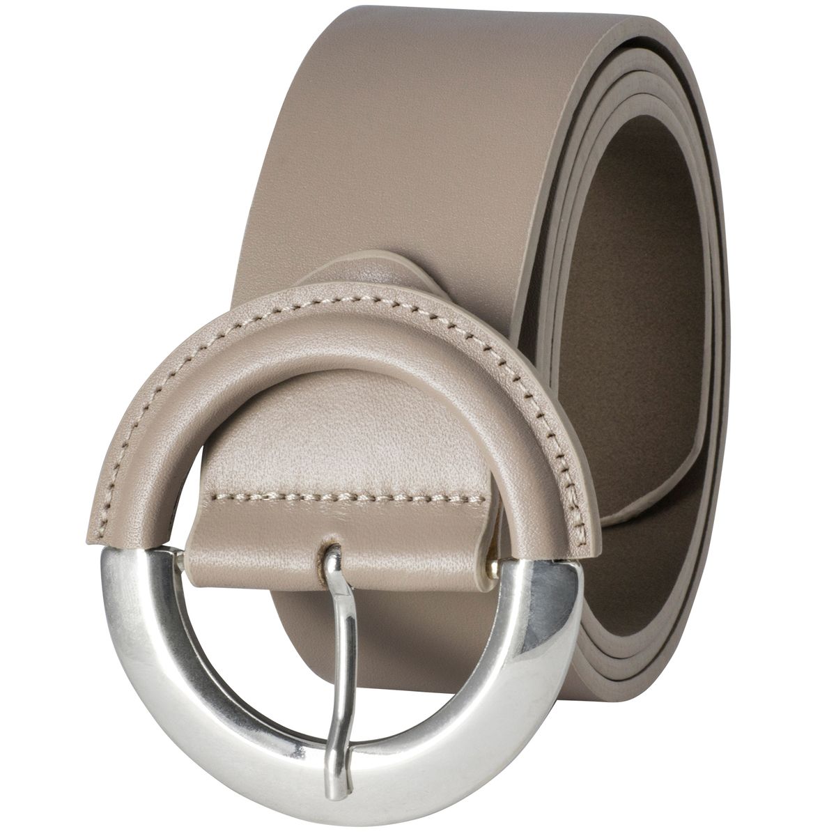 LINDENMANN Ledergürtel Damen Nappa-Ledergürtel Frauen 45 mm breit taupe