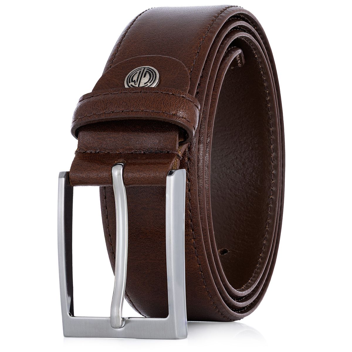 Zubehor, Gürtel, Leinwand, LINDENMANN Herren Vollrindledergürtel aus 100% Echtleder mogano