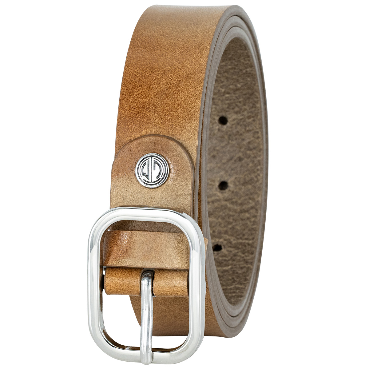 LINDENMANN Vollrindledergürtel Damen Taupe