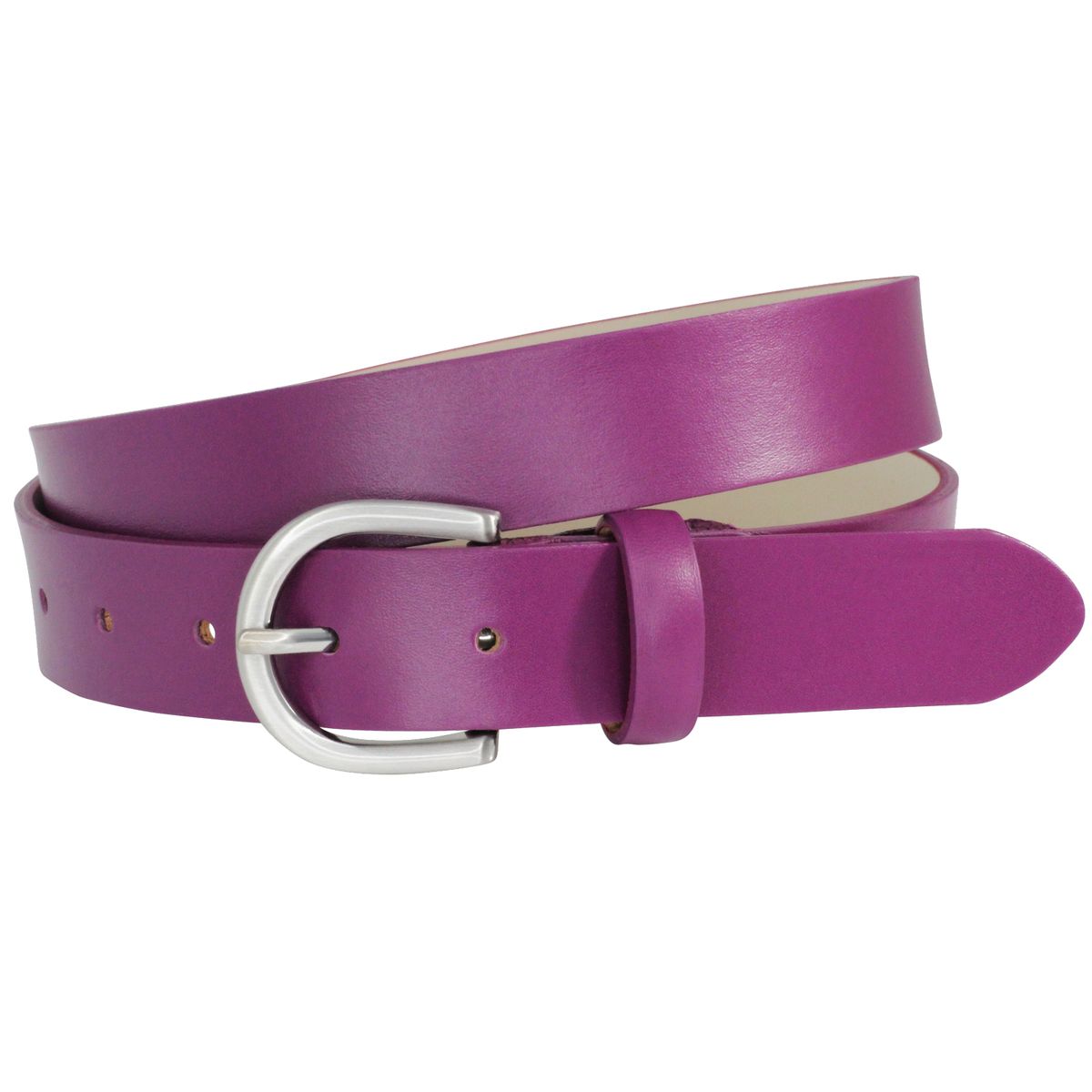 LINDENMANN Ledergürtel Damen 30 mm Nappa-Leder dunkelviolett