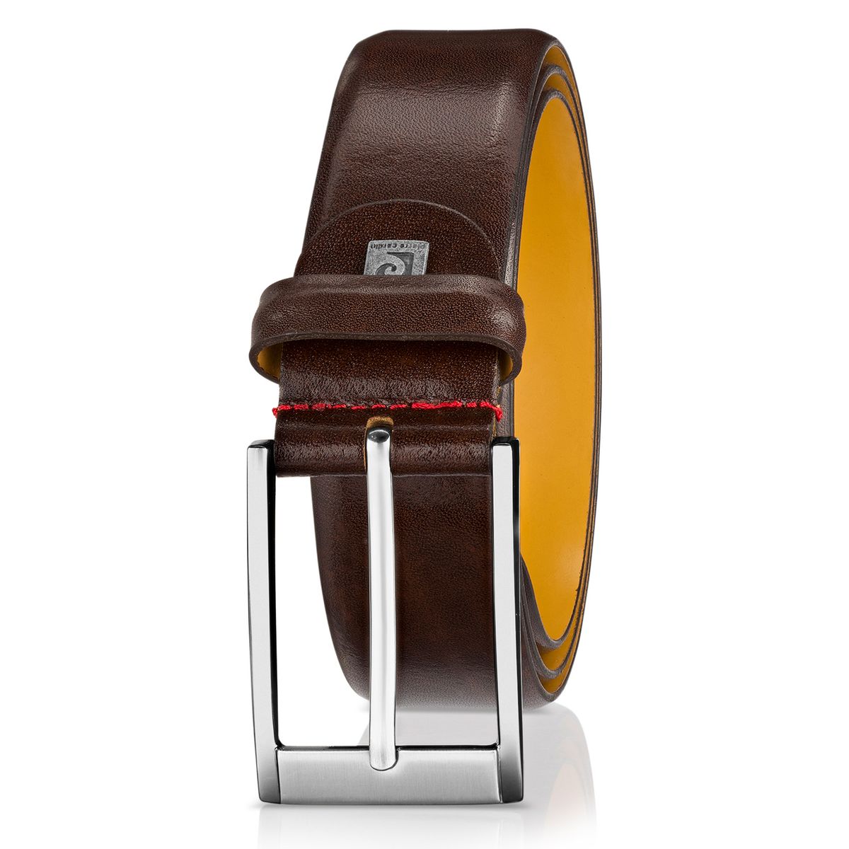 leder, gürtel, braun, metallschnalle, schwarz, Pierre Cardin Herren-Leder-Gürtel