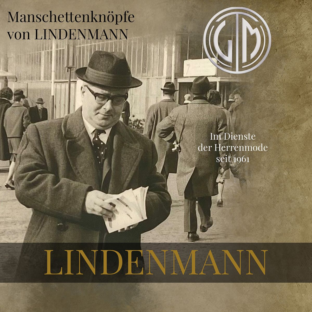 LINDENMANN Manschettenknöpfe Herren Business Hochzeit