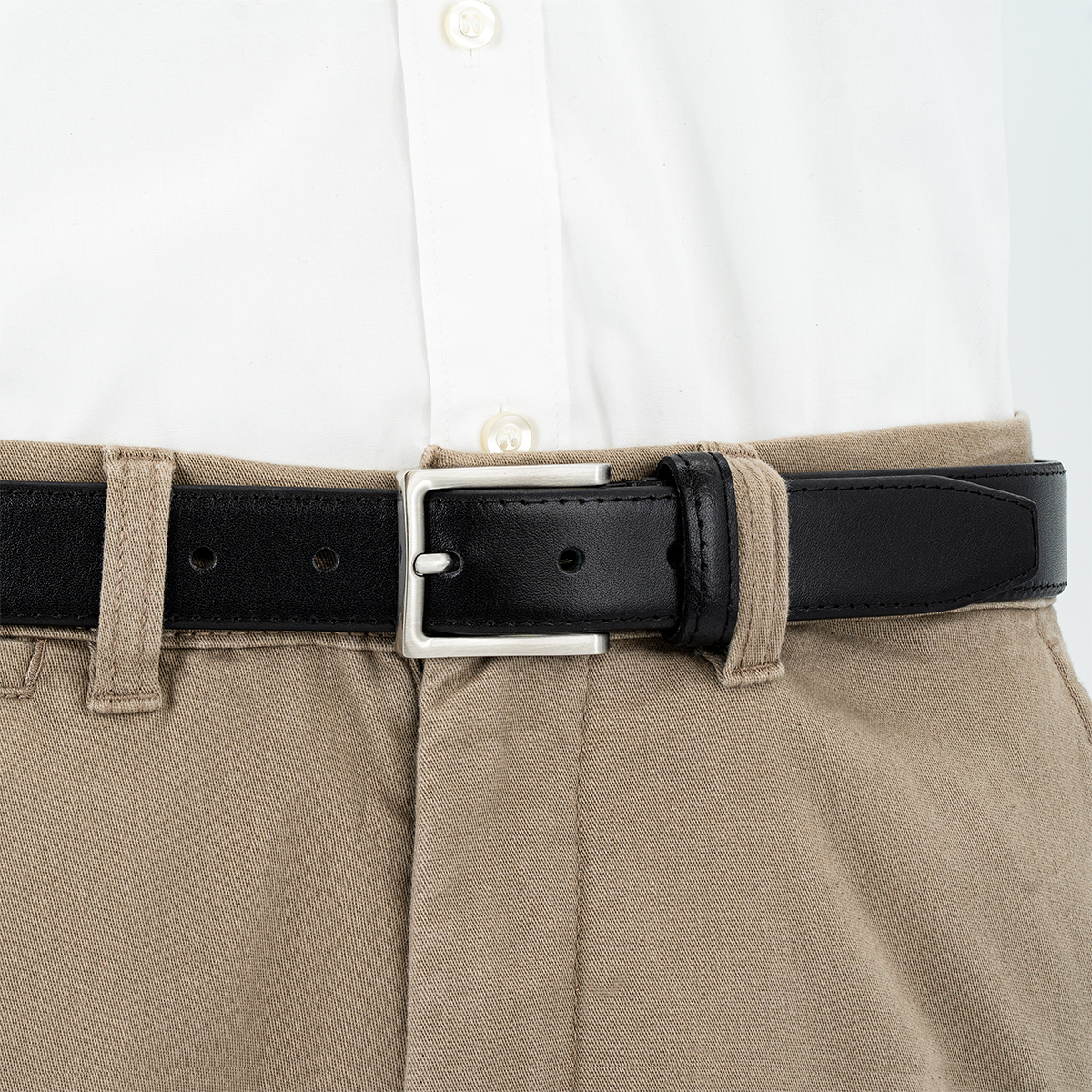 LINDENMANN Ledergürtel Herren schwarz