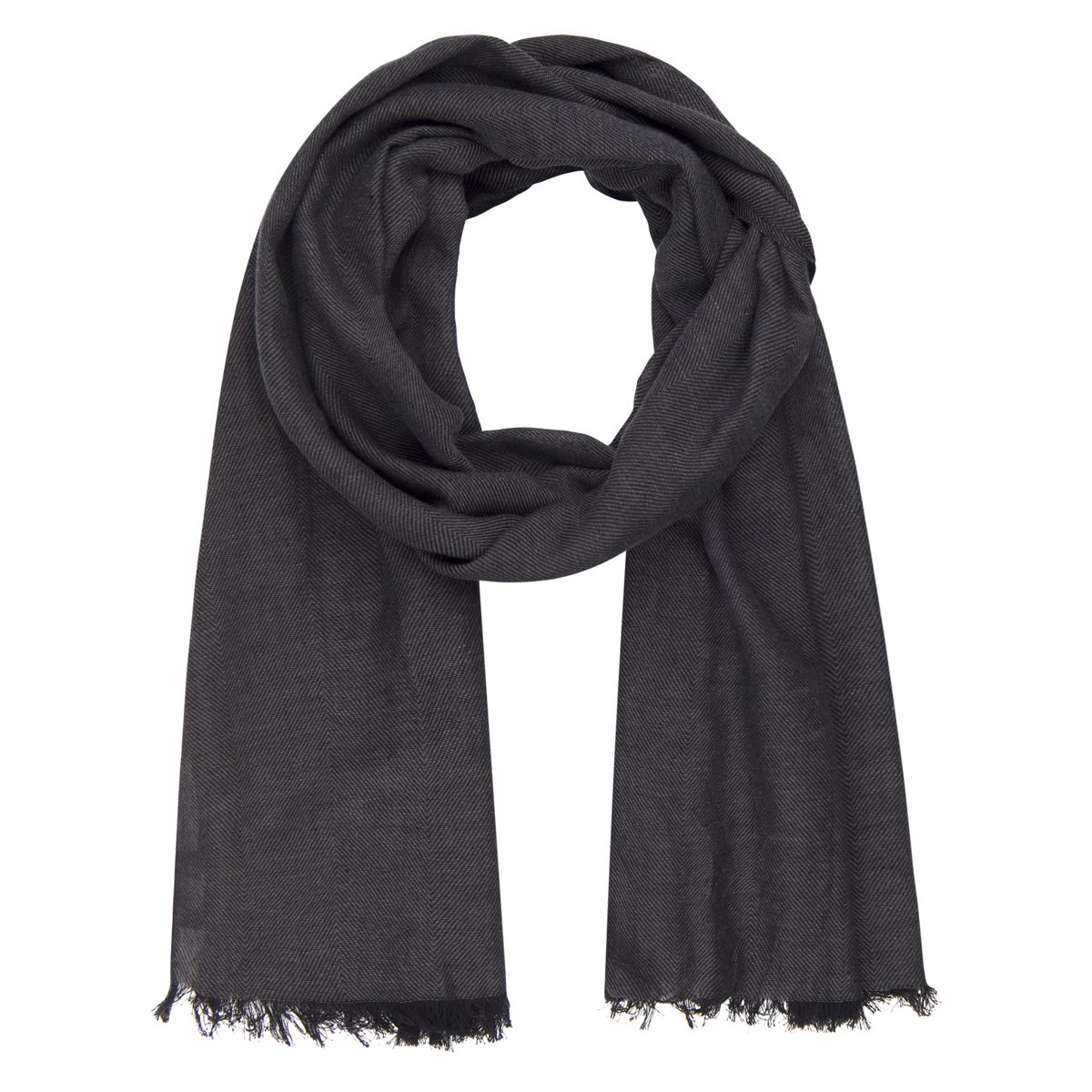 LINDENMANN Schal Herren schwarz Herren Schal schwarz