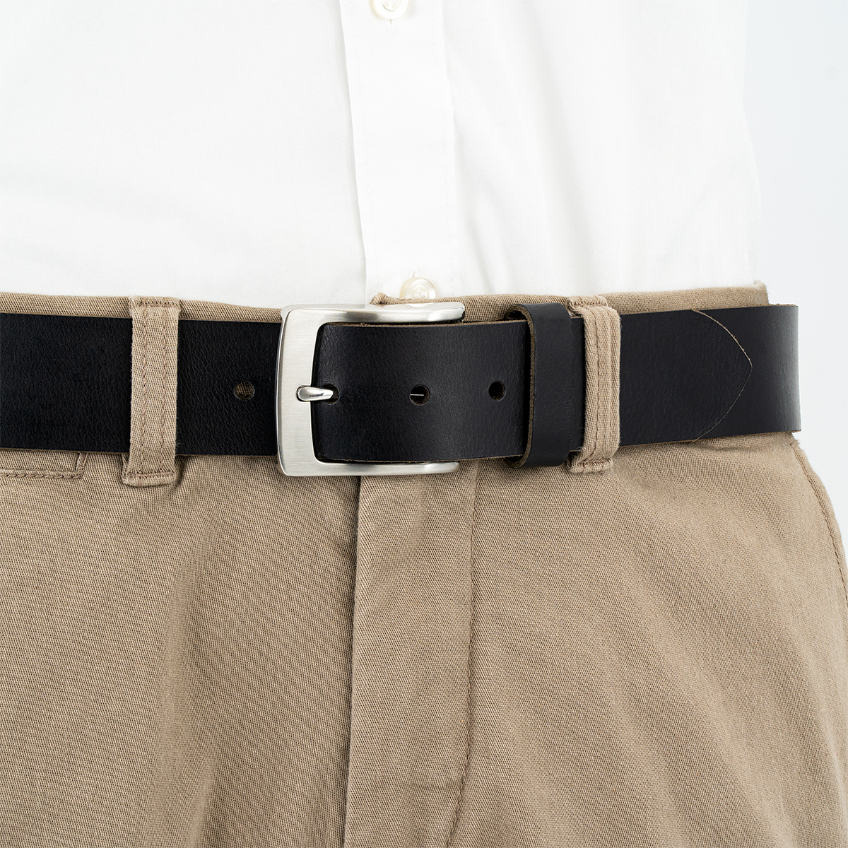 LINDENMANN Ledergürtel schwarz