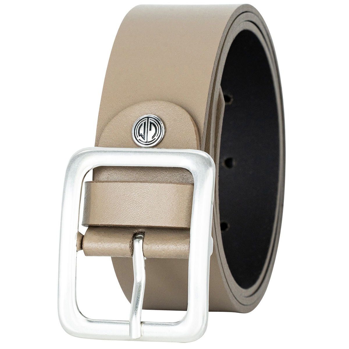 LINDENMANN Rindleder Damengürtel Taupe
